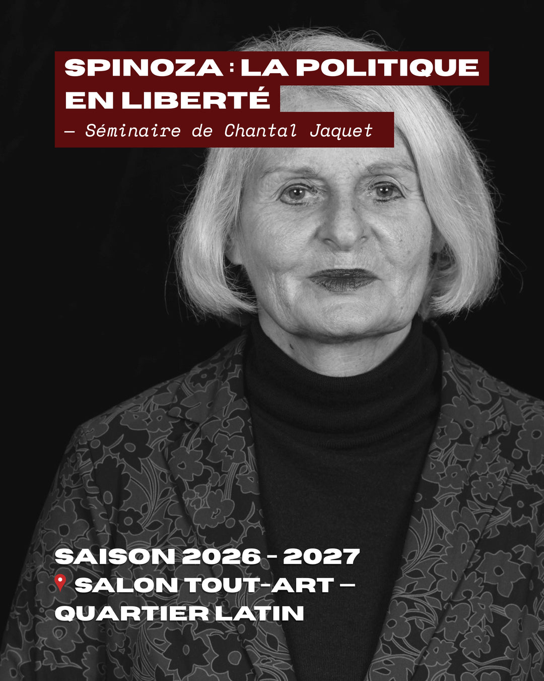 Prochaine séance : 25 janvier / 1er février / 22 février / 8 mars / 22 mars, 20h