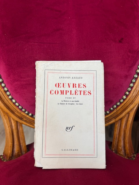 Œuvres complètes Tome IV _ Antonin Artaud