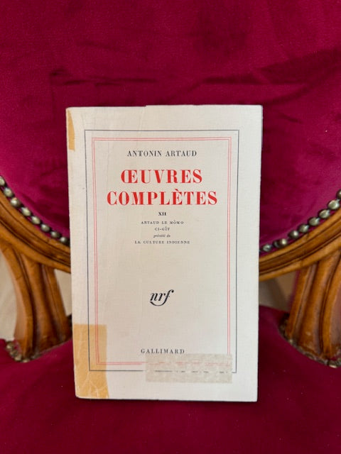 Œuvres complètes XII, Artaud le Mômo ci-gît précédé de La culture Indienne, Antonin Artaud