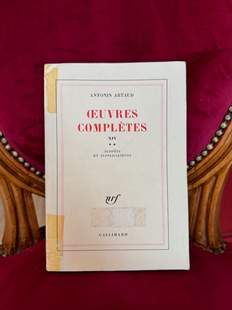 Œuvres complètes XIV, Suppôts et supplications, Antonin Artaud.