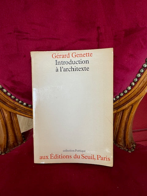 Introduction à l'architexte, Gérard Genette.