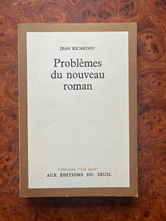 Problèmes du nouveau roman, Jean Ricardou